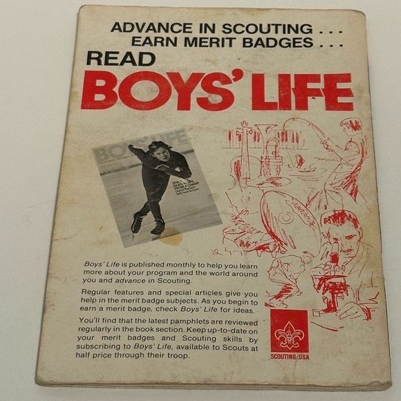 Vintage Boy Scouts of America Leatherworks Merit Badge Series Handbook - Picture 3 of 6